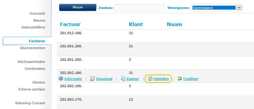 Stap 3. Betaaldatum uitstellen