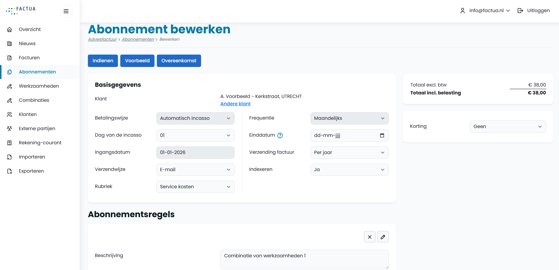Screenshot abonnement bewerken 2